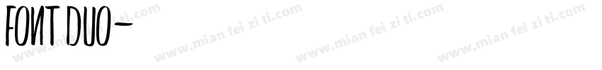 FONT DUO字体转换